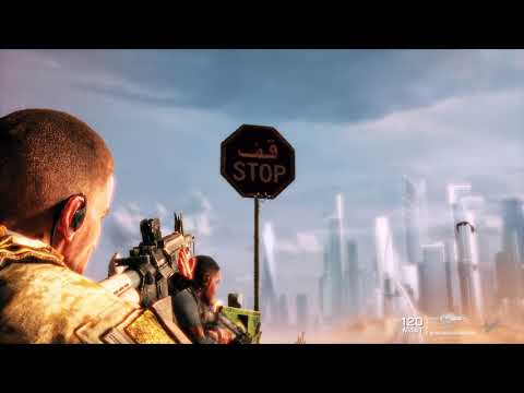 STOP sign at the beginning of Spec Ops The Line