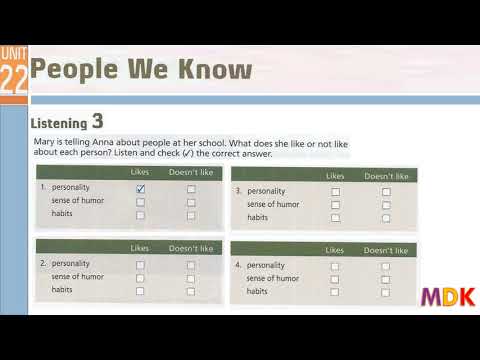 Tactics for Listening Third Edition Basic Unit 22 People We Know