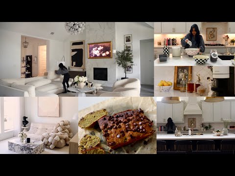 Spring HOME REFRESH 🧹 🧽 🫧 & Bake with me! Pistachios Chocolate Banana Bread MissLizHeart