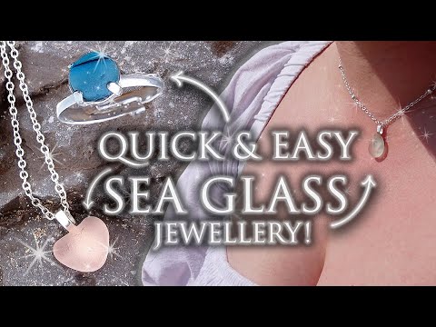 DIY Sea Glass Jewellery TUTORIAL! No drilling! You will be SHOCKED how quick and easy this is!