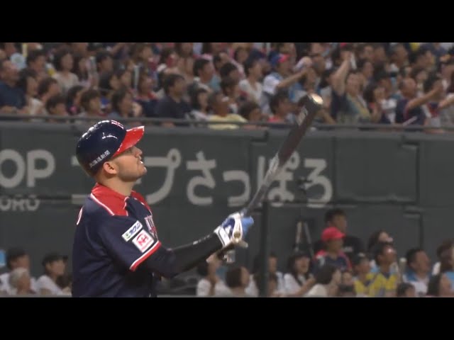 【8回裏】取られたら取り返す!! ファイターズ・レアードの2ランで突き放す!! 2017/8/20 F-L