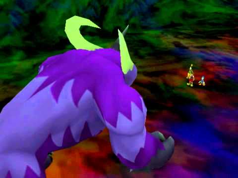 Kingdom Hearts, English cutscene: 198 - Behemoth Appears - HD 720p