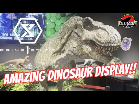 The Most Incredible Dinosaur Statue Ever at Prime 1 Studio Gallery in Tokyo! T-Rex Statue Is INSANE!