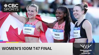 GOLD AND SILVER for Canada in women's 100m T47 final on Day 7 of 2026 Commonwealth Games