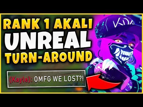 #1 AKALI WORLD INSANE HIGH-ELO TURN-AROUND! 100% THIS WILL GET AKALI NERFED - League of Legends