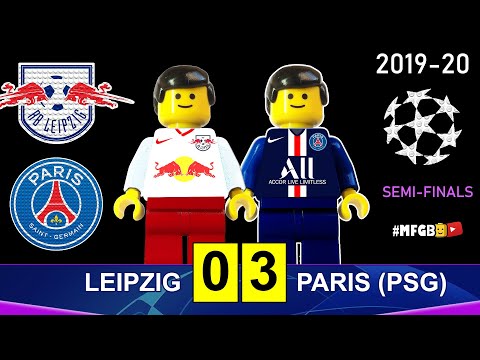 Leipzig vs PSG 0-3 • Champions League 19/20 • Paris Saint-Germain All Goals Highlights Lego Football
