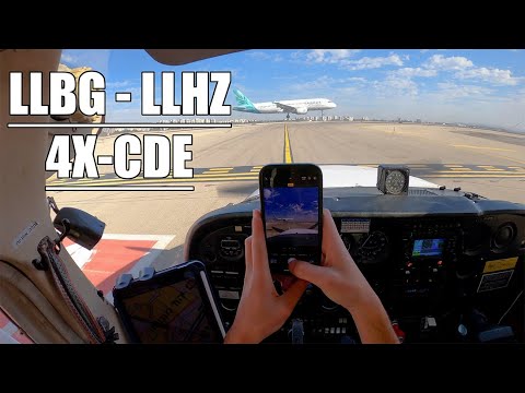 Windy Day Takeoff! Flying a C172 from LLBG to LLHZ