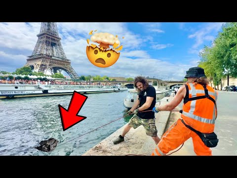 Astonishing Magnet Fishing Under the EIFFEL TOWER! Awesome finds!