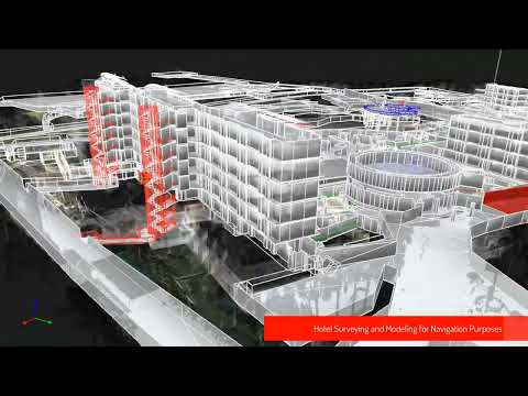 Lidar Noktabulutu - Pointcloud ile Otel Ölçümü, Modellemesi Rölöve, Harita Üretimi AVM Tarama