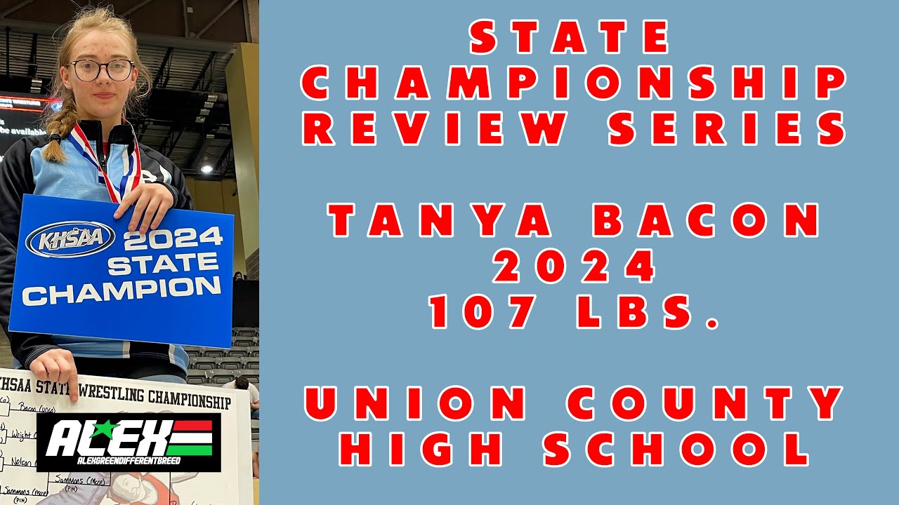 State Wrestling Championship match review w/ Tanya Bacon (Union County; 2024 107 lbs.)