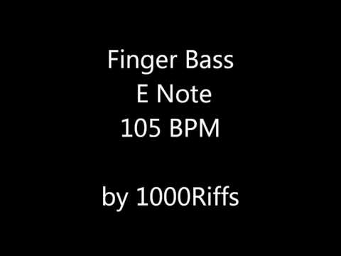 Finger Bass E Note 105 BPM - Beats Per Minute