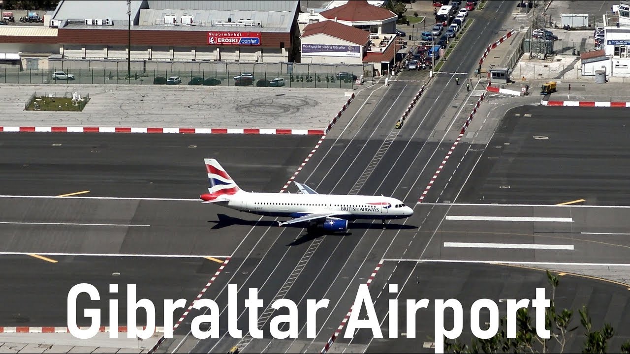 Dangerous Gibraltar Airport | British Airways @ Gibraltar | 4K thumnail