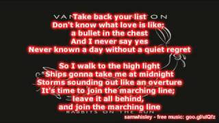 Vanessa Carlton - The Marching Line [Lyrics] - [Rabbits On The Run]