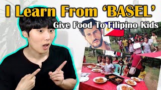 Korean learn from BASEL | give food to filipino Kids | Lazisoo