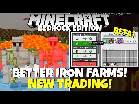 Mojang Is Fixing IRON FARMS In Minecraft Bedrock! (1.16 Nether Update Beta)