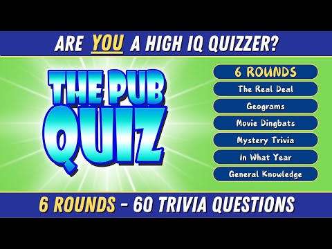 PUB QUIZ | 60 Trivia Questions That Will Test Your Trivia IQ!