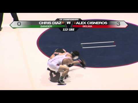 CIF Wrestling - Cisneros vs Diaz - 112 lbs.
