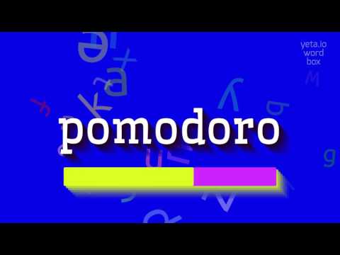 How to say "pomodoro"! (High Quality Voices)