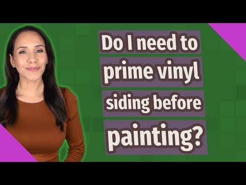 Do I need to prime vinyl siding before painting?