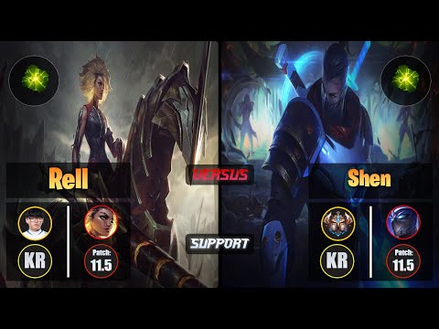 Hoit RELL (Support) [Aftershock] VS SHEN - Challenger KR Patch 11.5