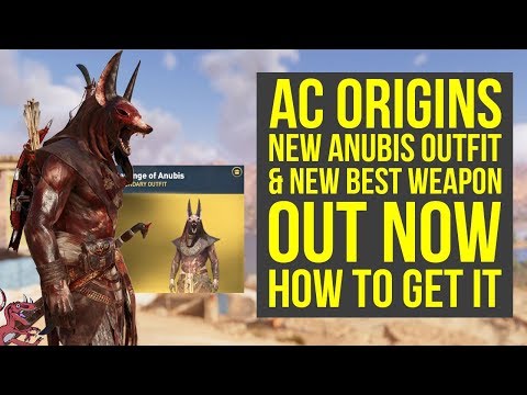 New Assassin's Creed Origins Anubis Outfit OUT NOW & New Best Shield (AC Origins Anubis Outfit) Video