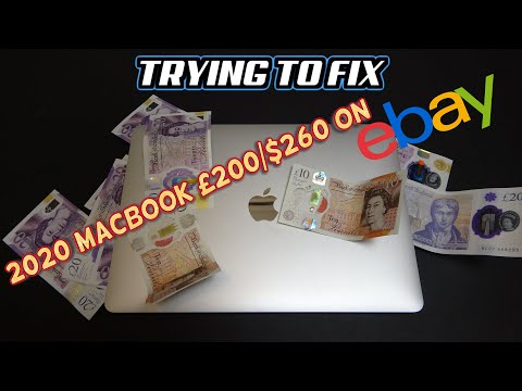 A BROKEN £200 ($260) 2020 Apple MacBook from eBay - Can I FIX it???