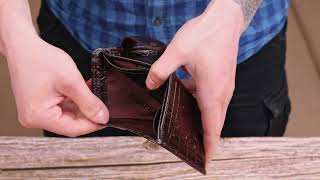 Цікавий гаманець для чоловіків з натуральної шкіри з тисненням під крокодила Canpellini 21689 коричневий