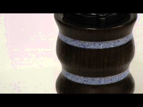 Pepper Mill with Crushed stone Inlay