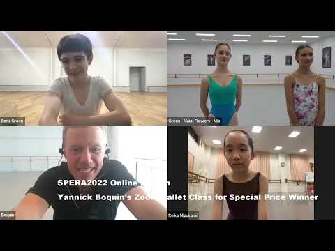 Yannick´s zoom ballet class for SPERA2022 special prize winner