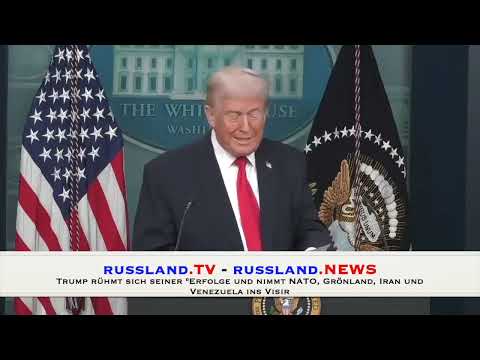 Trump rühmt sich seiner „Erfolge“ und nimmt die NATO, Grönland, den Iran und Venezuela ins Visier