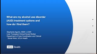 ¿Cuáles son mis opciones de tratamiento contra el trastorno por consumo de alcohol?
