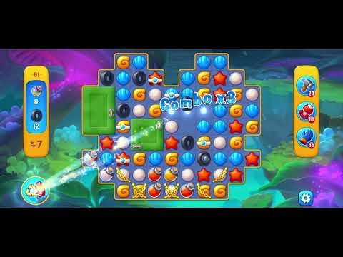 Fishdom Gameplay Stage 61 - Atlantis Cup Challenge - No Booster