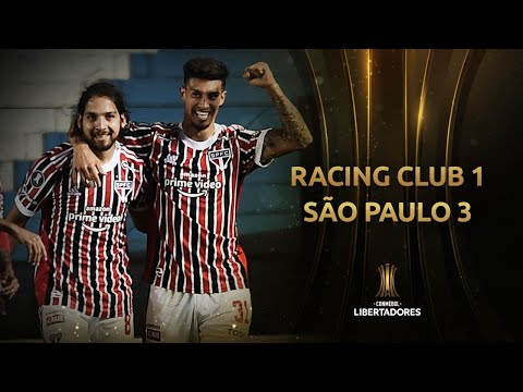 Gols e lances de Racing x São Paulo