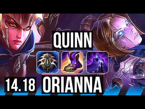QUINN vs ORIANNA (MID) | 10/0/3, Rank 8 Quinn, Legendary | EUW Grandmaster | 14.18