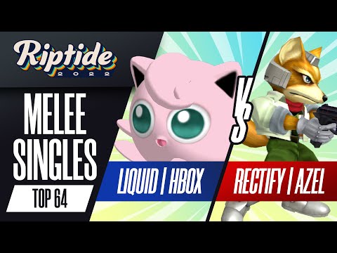 HBox vs Azel - Melee Singles Top 64 - Riptide 2022 | Jigglypuff vs Fox