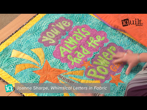 Whimsical Letters in Fabric iquilt Course