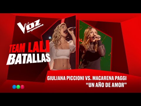 Giuliana Piccioni vs. Macarena Paggi - “Un año de amor” - Batallas - La Voz Argentina 2025
