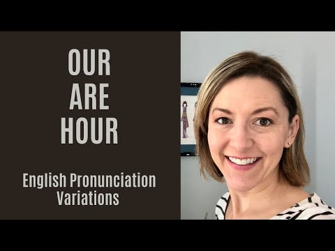 Learn to Pronounce ARE, OUR, HOUR - American English Pronunciation Variations #learnenglish