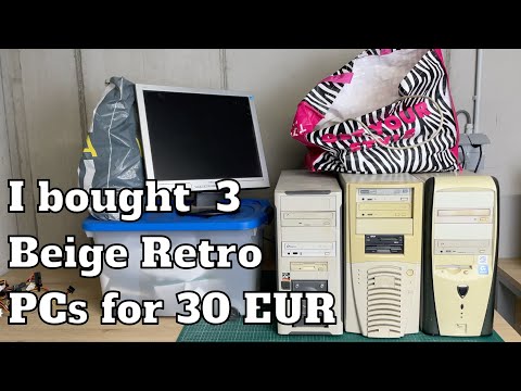 I bought 3 beige retro PCs for 30 EUR