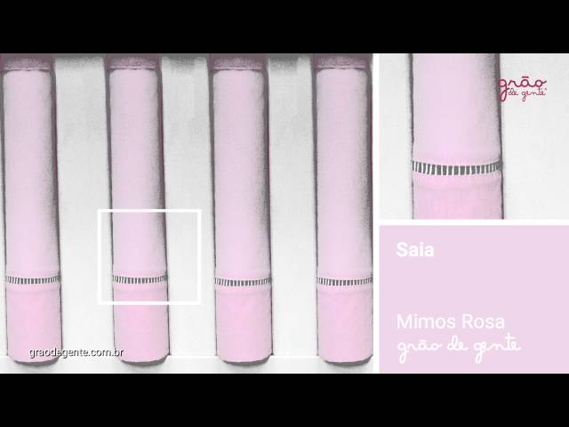 Saia para Berço Mimos Rosa | Ref: 54211