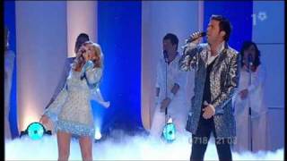 pernilla wahlgren and jan johansen let your spirit fly at melodifestivalen  2003