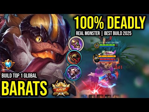 BARATS BEST BUILD 2025 | BUILD TOP 1 GLOBAL BARATS GAMEPLAY | MOBILE LEGENDS✓