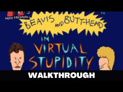 BEAVIS AND BUTTHEAD IN VIRTUAL STUPIDITY Full Game Walkthrough - No Commentary Gameplay