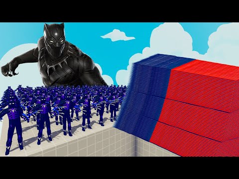 200x BLACK PANTHER + 1x GIANT vs EVERY GOD - Totally Accurate Battle Simulator TABS