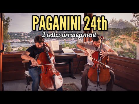 Paganini 24 caprice on 2 cellos!! Ferrández & Soltani ´s  Short version .