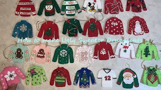 DIY Ugly Sweater Felt Ornaments ||  How to Make Ugly Sweater Ornaments