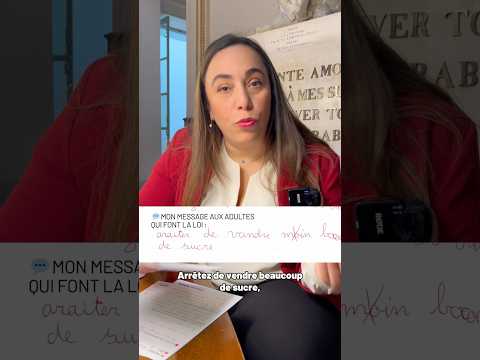 Génération sans sucre: c’est les enfants qui en parlent le mieux ! | Sabrina Sebaihi Députée