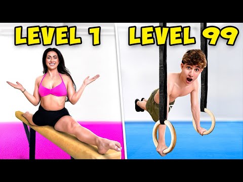 Level 1 to 100 Impossible Gymnastics Skills!