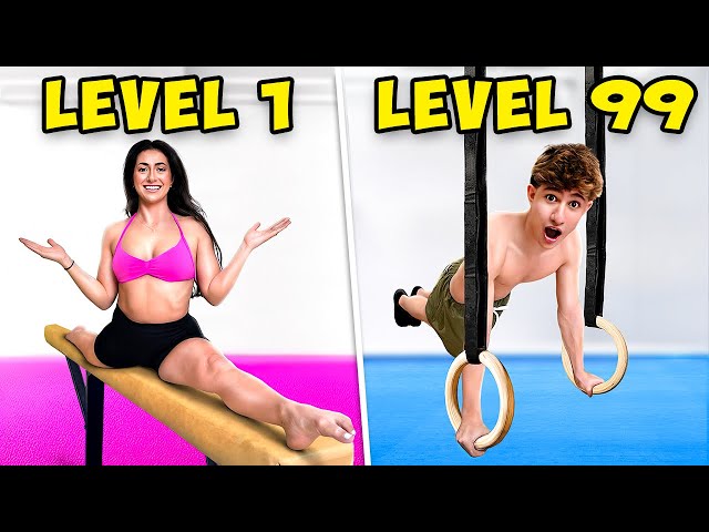Level 1 to 100 Impossible Gymnastics Skills! SDDEFAULT Thumbnail