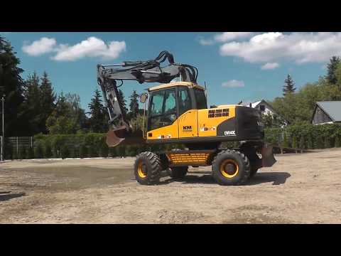 VOLVO EW140C KOPARKA KOŁOWA 2008R KM MASZYNY BUDOWLANE WWW.KMRENT.PL 56-300 MILICZ